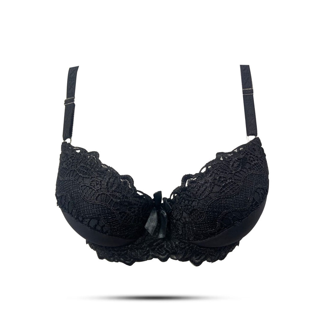 Black Lace Push-Up Bra