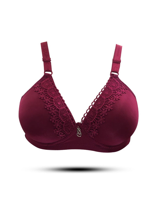 Lace-Trimmed Padded Bra